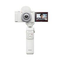 Sony ZV-1F Vlogging Camera - White with BigSofti Bundle