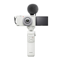 Sony ZV-1F Vlogging Camera - White with BigSofti Bundle