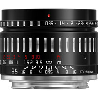 TTArtisan 35mm f/0.95 Lens for Sony E Mount - Black with Silver