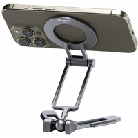 Leofoto PS-5 Magnetic Foldable Phone Stand - Silver