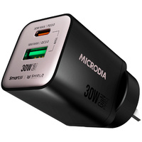 Microdia SMARTCube Nano 30W GaN Wall Charger - Black