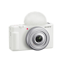 Sony ZV-1F Vlogging Camera - White with BigSofti Bundle