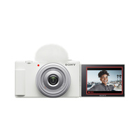 Sony ZV-1F Vlogging Camera - White with BigSofti Bundle