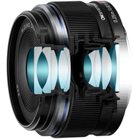 OM SYSTEM M.Zuiko Digital 17mm f/1.8 II Lens - Black