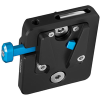 Kondor Blue Mini V-Mount Battery Plate - Raven Black