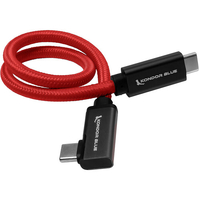 Kondor Blue USB C to USB C Cable for SSD Recording & Charging - 30cm - Cardinal Red
