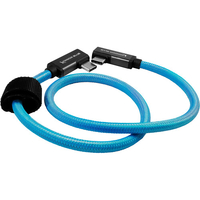 Kondor Blue Straight USB C Right Angle Braided Cable - 45.7cm - Blue