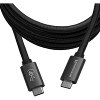 Kondor Blue Thunderbolt 4 USB 4.0 Type C Cable - 183cm - Raven Black