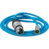 Kondor Blue Mini XLR to XLR Female for BMPCC 6K Pro/C70 Camera Cable - 91.4cm - Blue
