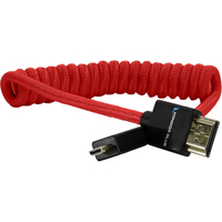 Kondor Blue Coiled Micro HDMI to Full HDMI - Cardinal Red