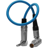 Kondor Blue 25cm LEMO 5 Pin to 3.5mm Right Angle Time Code Cable for ARRI Alexa