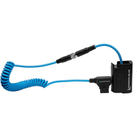 Kondor Blue D Tap to Lumix S5 GH5 DMW-BLK22 Dummy Battery Cable - Blue