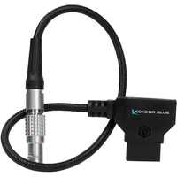 Kondor Blue D-Tap To Straight Lemo 2 Pin Power Cable For Red Komodo - 25cm - Black