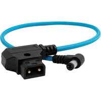 Kondor Blue 38cm D-Tap to DC Right Angle Straight Cable for Canon C70/Atomos