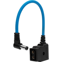 Kondor Blue 15cm Male DC Barrel to Female D-Tap Power Adapter Cable - Blue