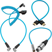Kondor Blue Blackmagic Video Assist Cable Pack for On-Camera Monitor - Blue