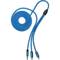 Kondor Blue 182cm Dual Male RCA to 3.5mm Stereo Mini TRS Audio Cable - Blue