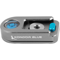 Kondor Blue Bubble Level Cold Shoe with Safety Release - Space Grey