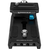 Kondor Blue 501/Arca Pivot Camera Plate for Ronin - Black