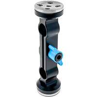 Kondor Blue 15mm Arri Rosette Dual Rod Clamp - Black