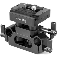 SmallRig Universal Bottom Mount Plate with 15mm Rod Support System DBC2272B