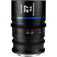 Laowa Nanomorph 27mm T2.8 1.5x S35 Anamorphic Lens - Sony E - Blue Flare