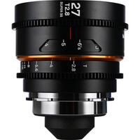 Laowa Nanomorph 27mm T2.8 1.5x S35 Anamorphic Lens - ARRI PL & Canon EF - Amber Flare