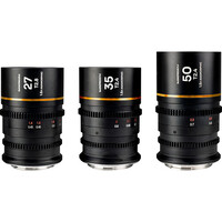 Laowa Nanomorph S35 Prime 3 Lens Bundle - Sony E - Amber Flare