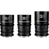 Laowa Nanomorph S35 Prime 3 Lens Bundle - Sony E - Silver Flare