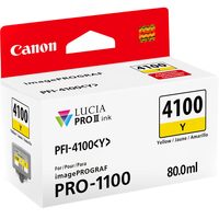 Canon PFI-4100 Yellow Pigment Ink Tank - 80mL