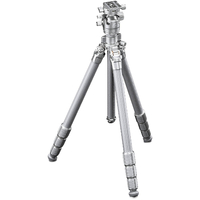 Leofoto LG-284C Silver 4 Section Water Resistant Carbon Fibre Tripod with LH-36R Ball Head