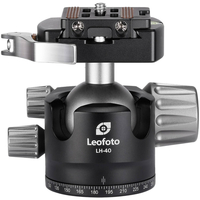 Leofoto LH-40LR 40mm Low Profile Ball Head with LR-50 Quick Release Lever Clamp and NP-50 Plate