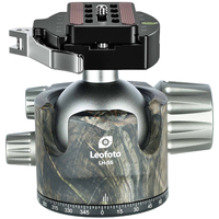 Leofoto LH-55LR 55mm Low Profile Ball Head with LR-70 Quick Release Lever Clamp and QP-70N Plate - Camouflage