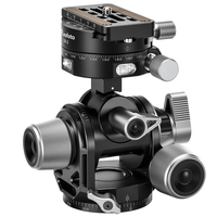 Leofoto G4 Pro 60mm 3-Axis Geared Head with GR-2 Geared Panning Clamp