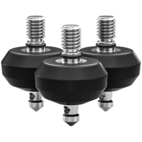 Leofoto TFV Tripod Rubber Feet with Retractable Spikes for 3/8" Threaded Legs