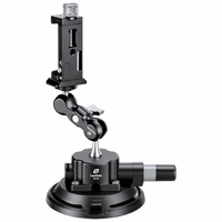 Leofoto SC-02 100mm Suction Cup with PC-90II and 93mm Magic Arm