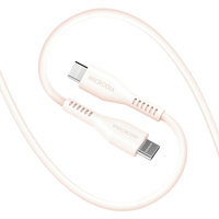 Microdia Fruitywire Liquid Silicon PD60W 2.6m USB-C to USB-C - Pearl White