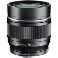 OM System M.Zuiko 75mm f/1.8 Micro Four Thirds Lens - Black