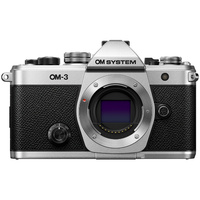 OM SYSTEM OM-3 Mirrorless Camera Body Only - Silver