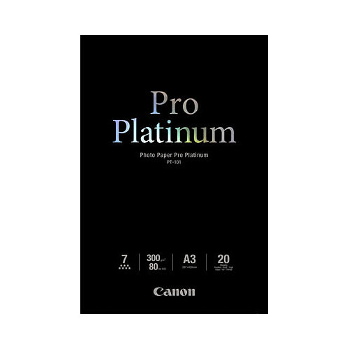 Canon Photo Paper Pro Platinum A3 20pk #PT-101A3-20