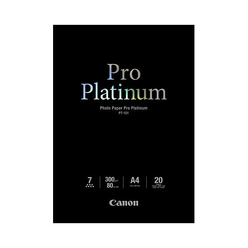 Canon Photo Paper Pro Platinum A4 20pk #PT-101A4-20