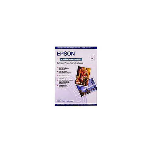 Epson Archival Matte Paper 192gsm A3 - 50 Sheets