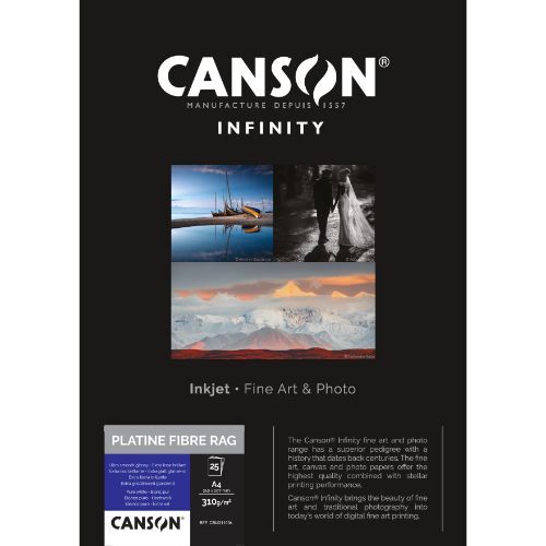 Canson Infinity Platine Fibre Rag 310 gsm A4 - 25 Sheets