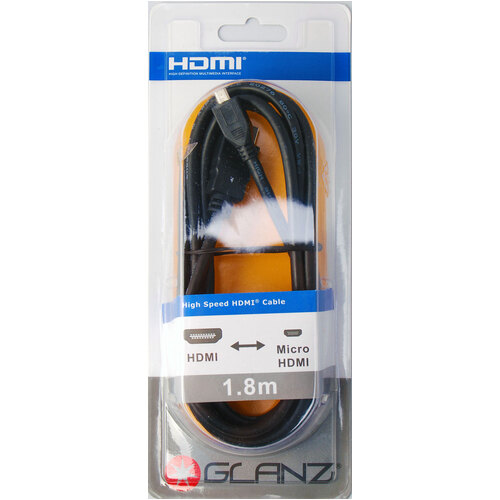 Glanz HDMI (A) to HDMI Micro (D) – 1.8 Metres