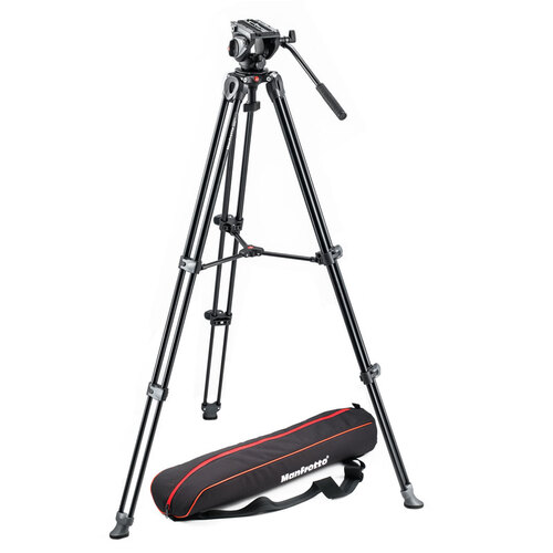 Manfrotto MVT502AM Video Tripod + MVH500A Fluid Ball Head