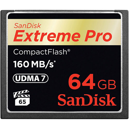 SanDisk Extreme Pro 64GB Compact Flash 160MB/s Memory Card