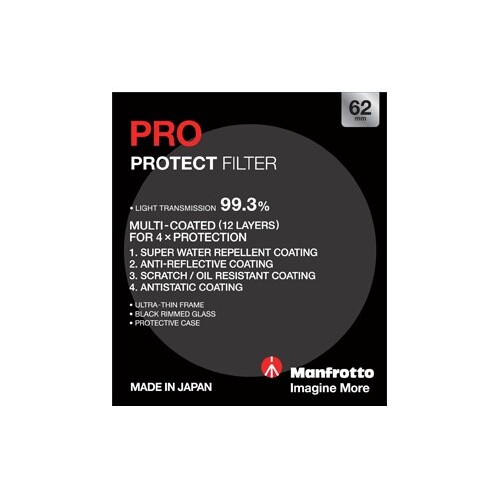 Manfrotto Pro Protect Filter - 62mm