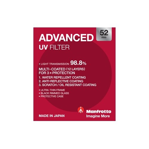 Manfrotto Advanced UV Filter - 52mm