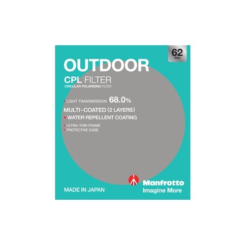 Manfrotto Essential Circular Polarising Filter - 62mm