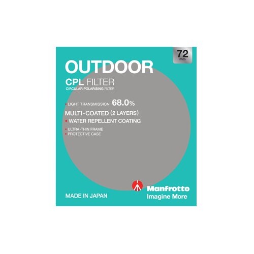 Manfrotto Essential Circular Polarising Filter - 72mm